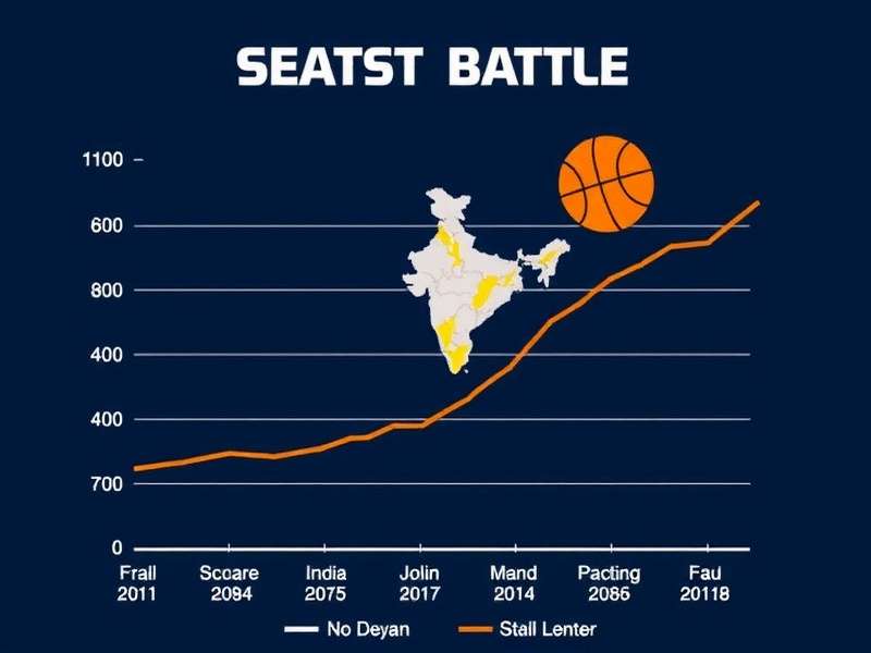 Basketball Battle IN download statistics in India Basketball Battle IN download statistics showing growth graph and regional distribution in India
